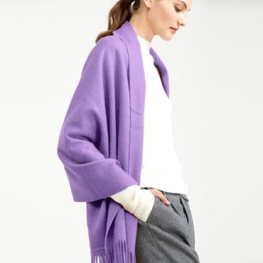 Luxury Wool Scarf -purple