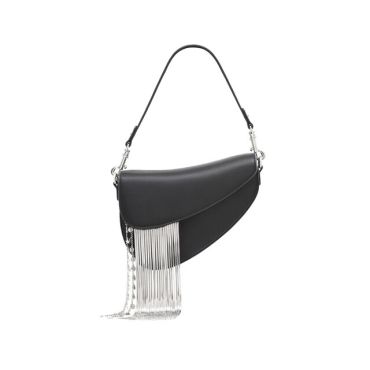 Luxury Genuine Leather Purse with Tessell-Black