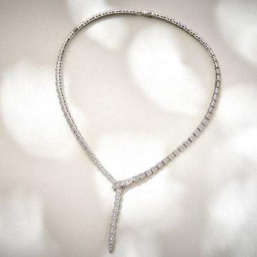 Luxury Snake Necklace -Black-China-46CM