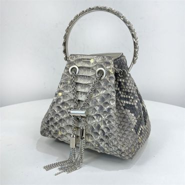  Luxury Genuine Python Skin Handbag 