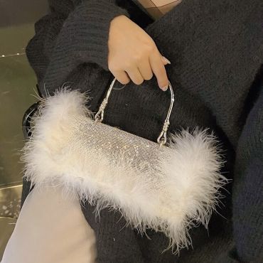 Crystal Feather Handbag