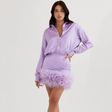 Dress Dianara-Purple-S