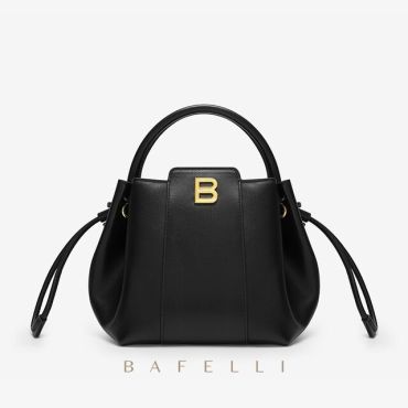 Luxury Split Leather Handbag-Black