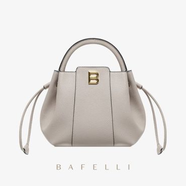 Luxury Split Leather Handbag-Beige