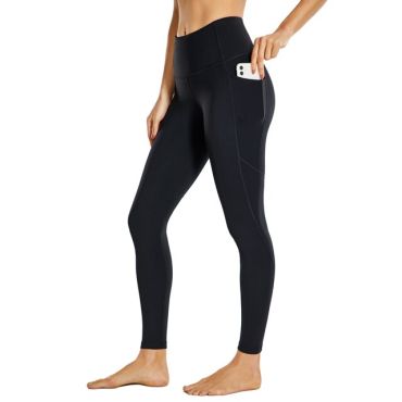 High Waisted Athletic Yoga Pants -beige-S-China
