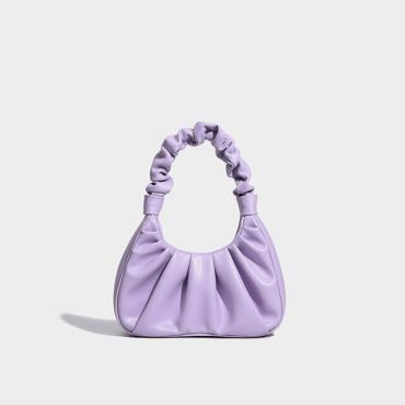 Small PU Leather Crossbody Bag -Purple