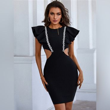 Dress Eleanora-Black-XS